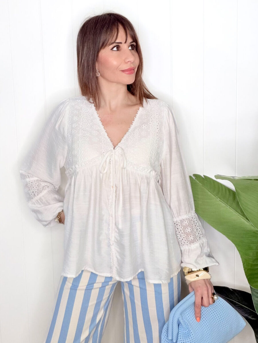 Alternative view of Blusa AMADA Blanco