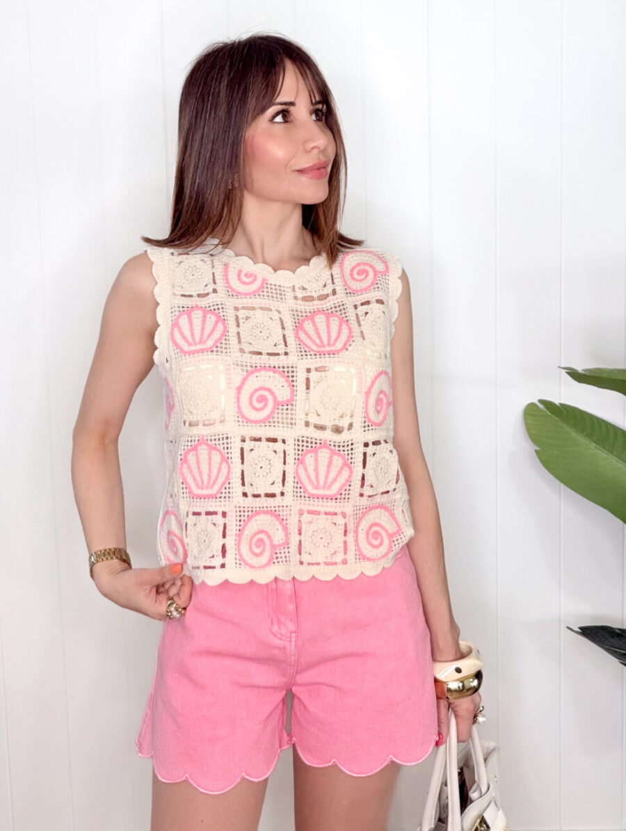 Alternative view of Top Crochet AMARE Rosa