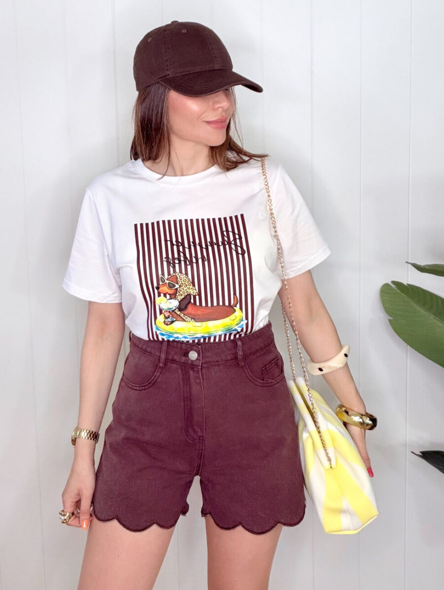 Alternative view of Camiseta SUMMER VIBES Choco