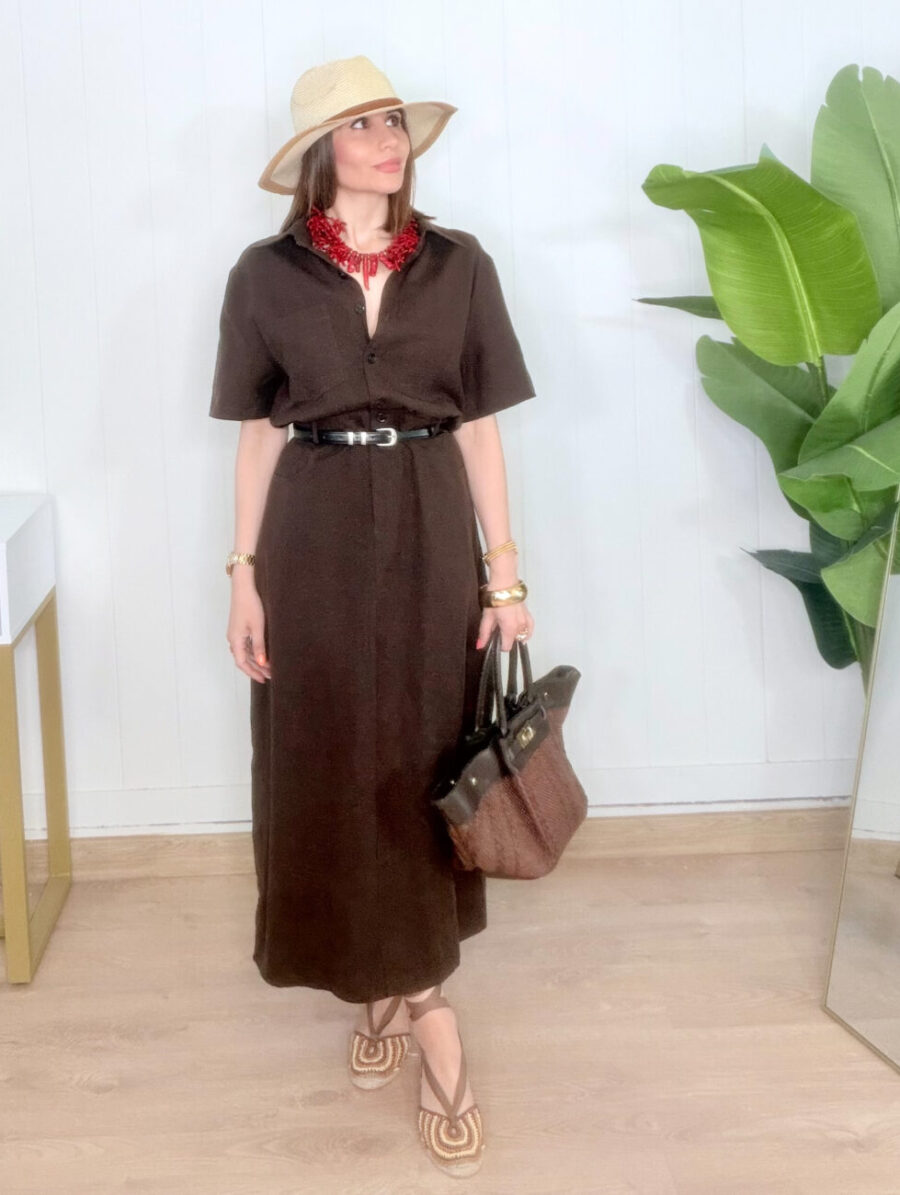 Alternative view of Vestid SIENA Lino Chocolate