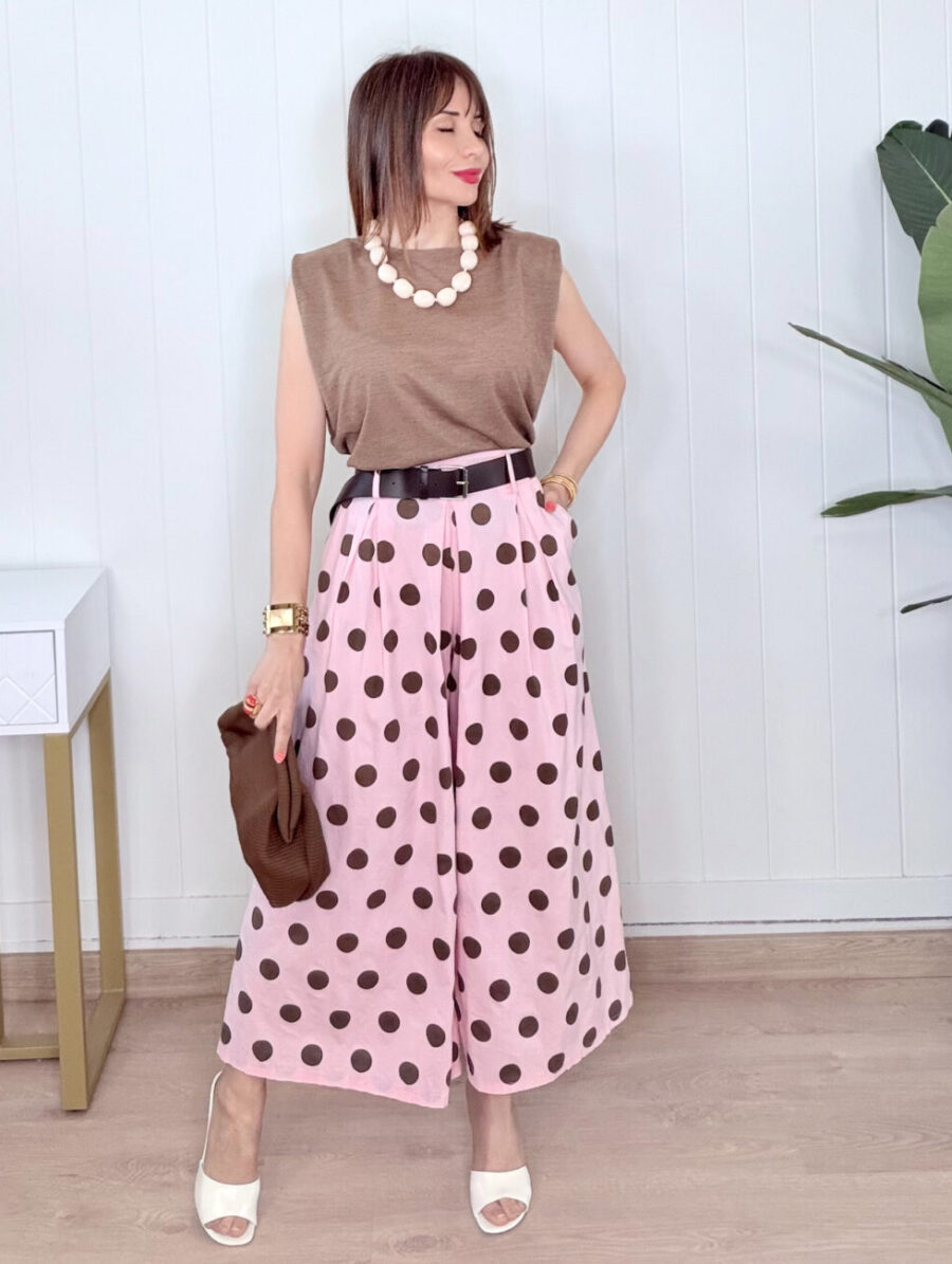 Culotte TALMA Midi Rosa