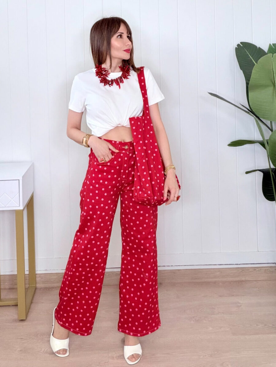 Jeans TOPITA Rojo&Rosa