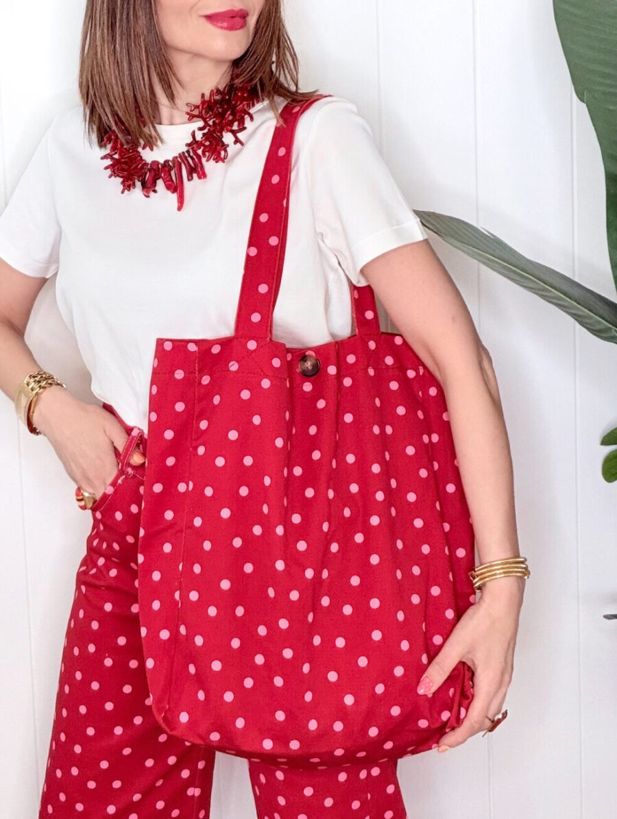 Tote Bag TOPITA Rojo&Rosa