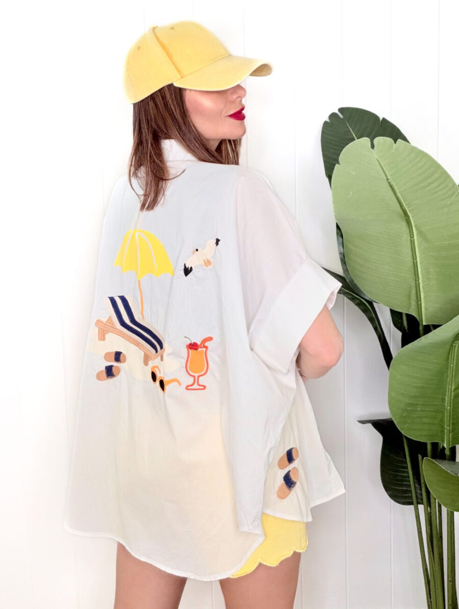 Alternative view of Camisa SUMMER BEACH Blanco