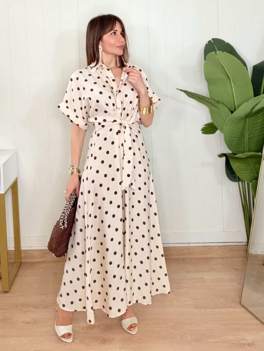 Alternative view of Vestido LUNILLA Beige