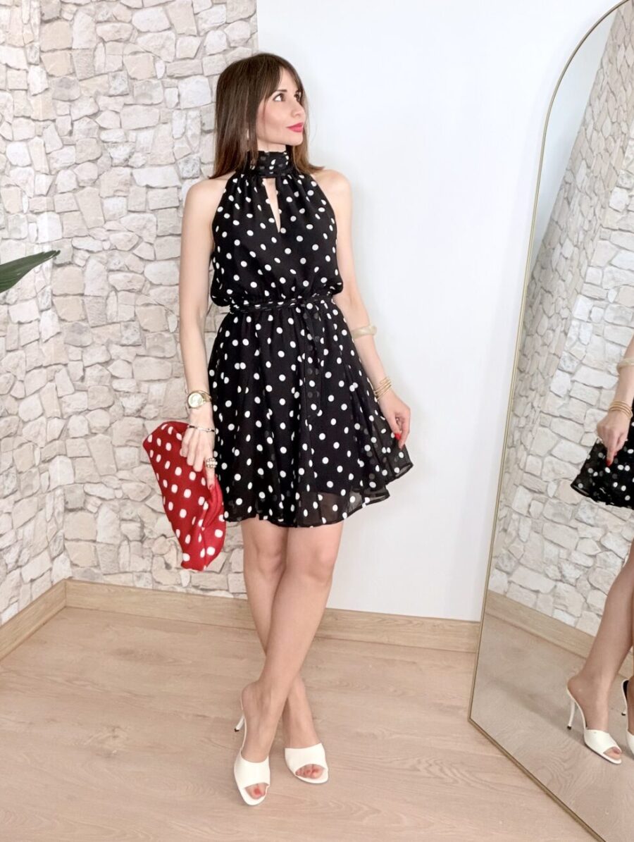 Vestido MARA Lunares Negro