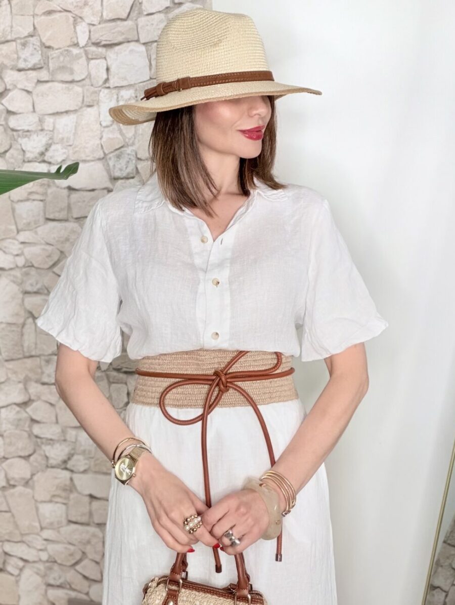 Blusa GLOBE PUROLINO Allo Allo Blanco