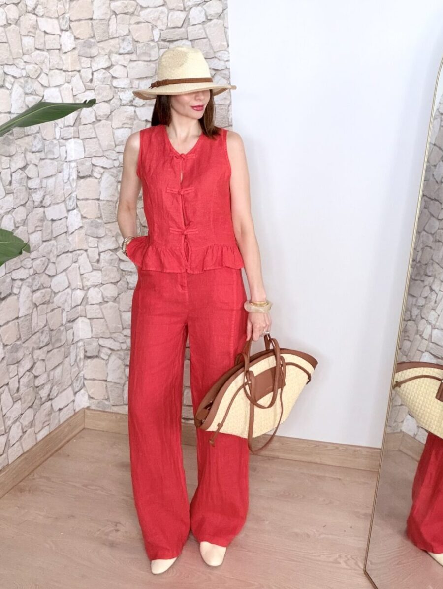 Pantalón PUROLINO Allo Allo Rojo