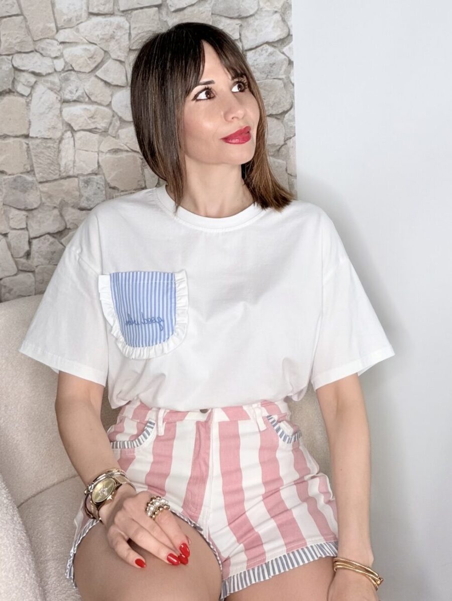 Camiseta GOOD VIBES Azul