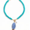 Collar Bolas FISH Turquesa