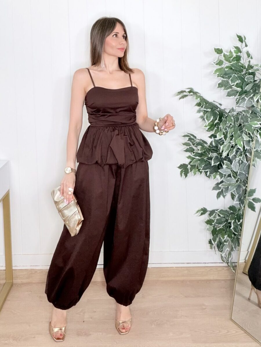 Conjunto BALI Bombacho Chocolate