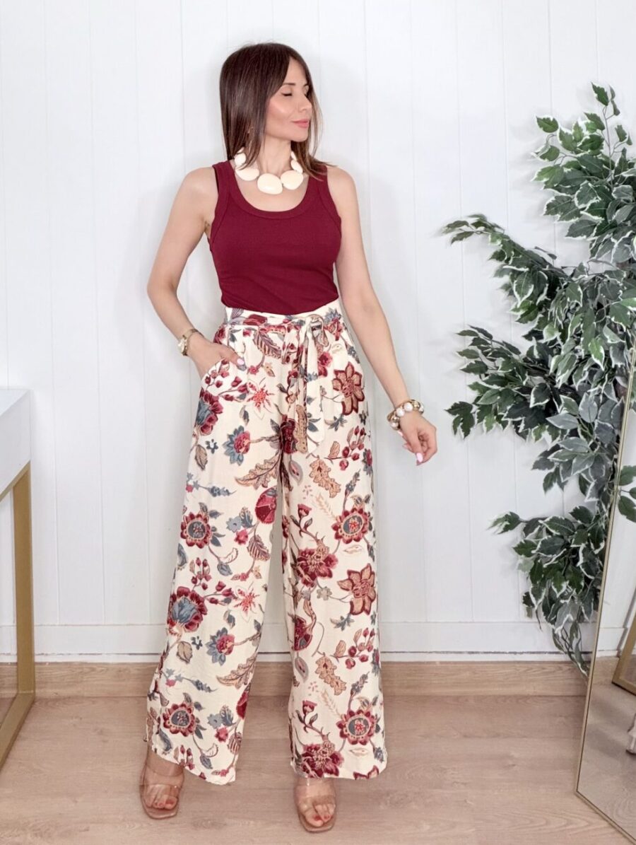 Pantalón BORNAI Fluido Beige