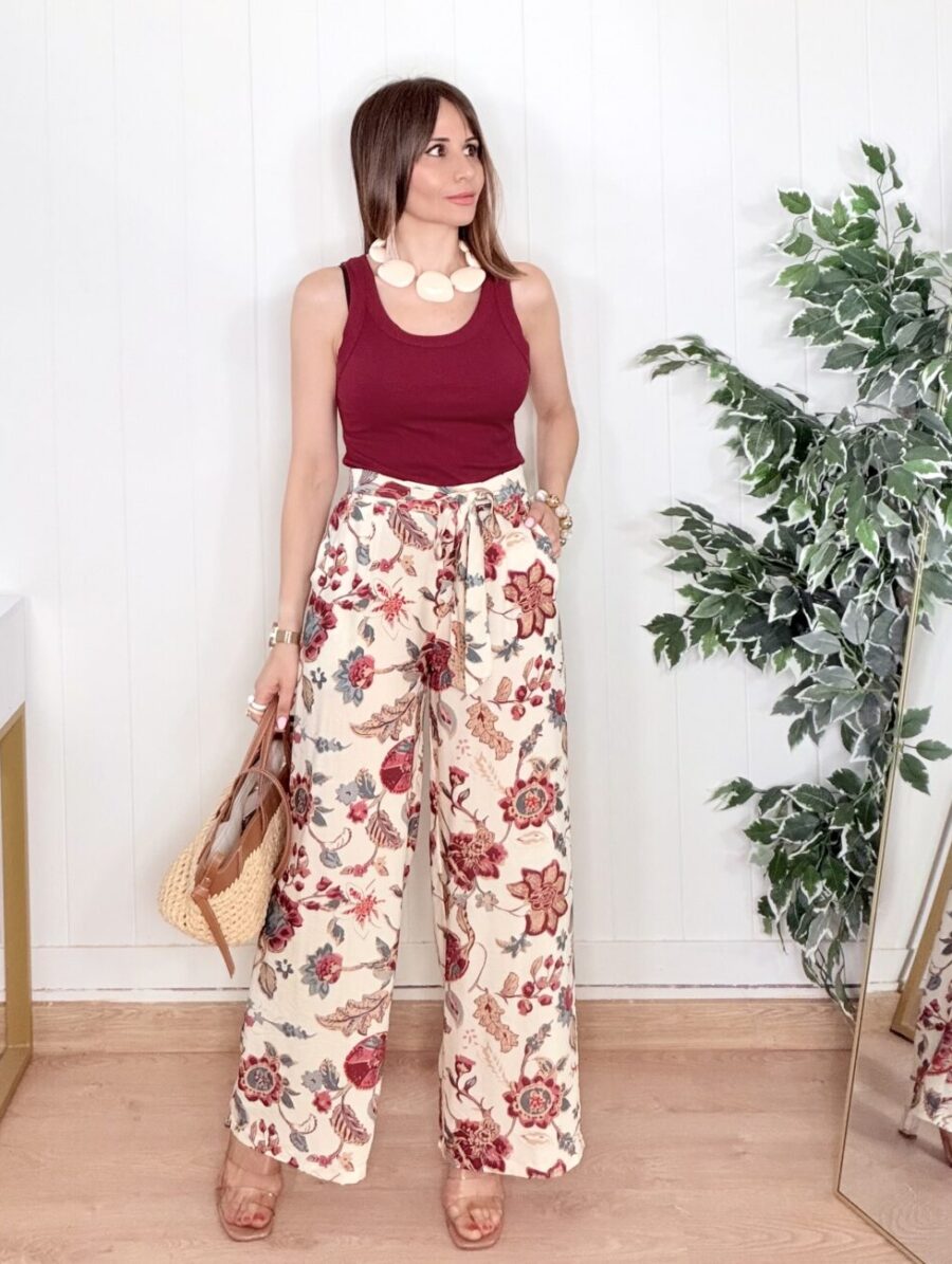 Alternative view of Pantalón BORNAI Fluido Beige