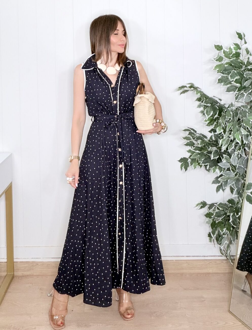 Vestido ABIGAIL Azul Marino - Imagen 8