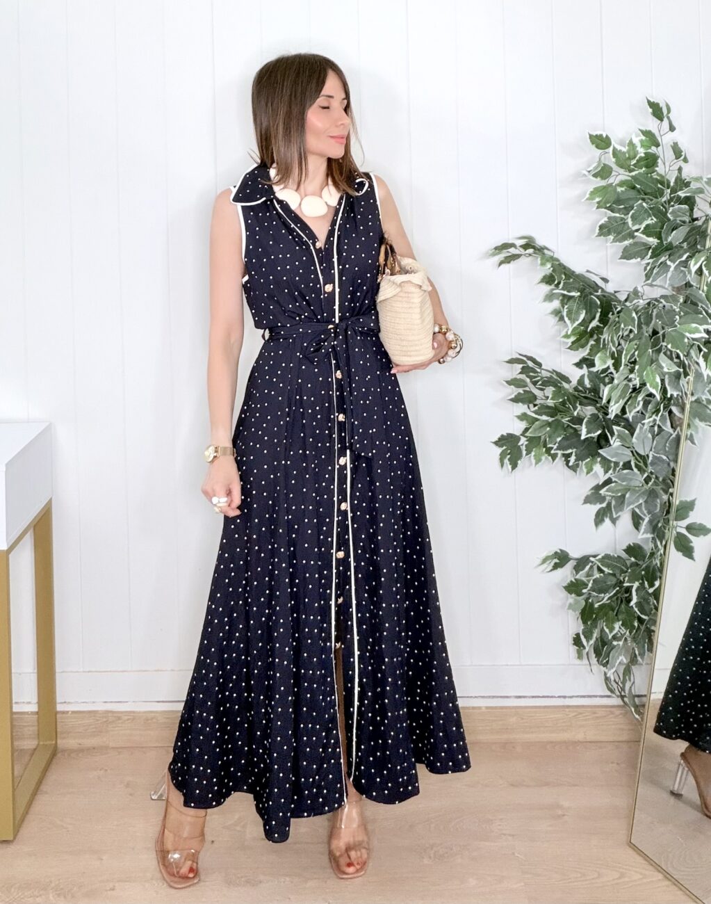 Vestido ABIGAIL Azul Marino - Imagen 10