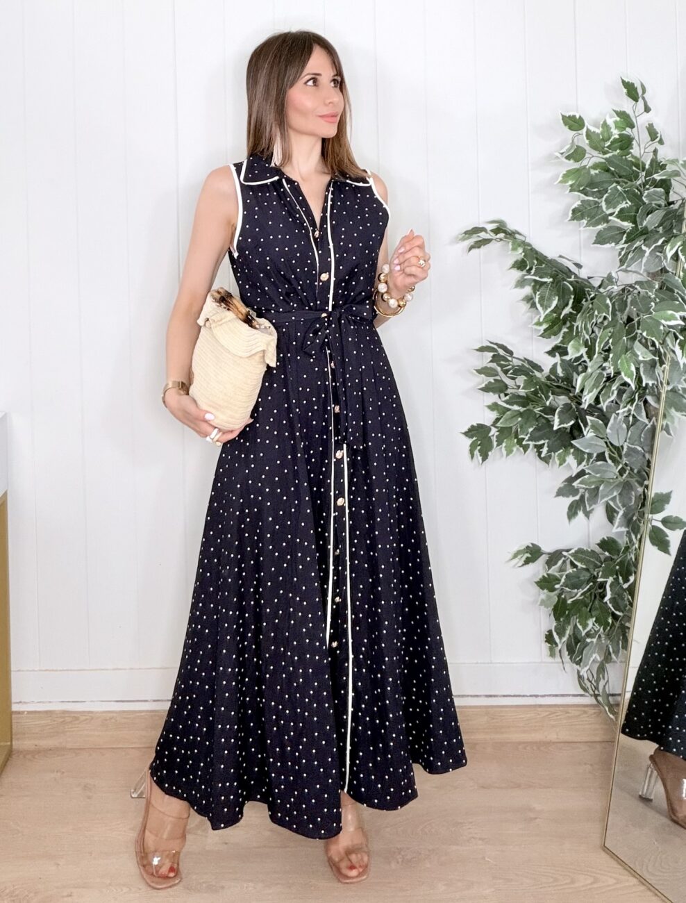 Vestido ABIGAIL Azul Marino - Imagen 6