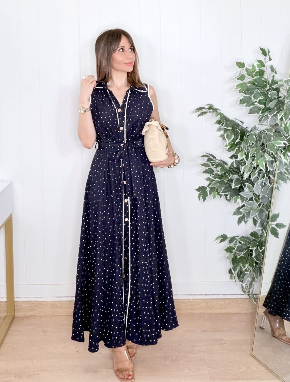 Vestido ABIGAIL Azul Marino - Imagen 9