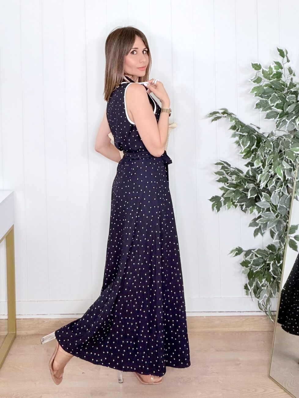 Vestido ABIGAIL Azul Marino - Imagen 4