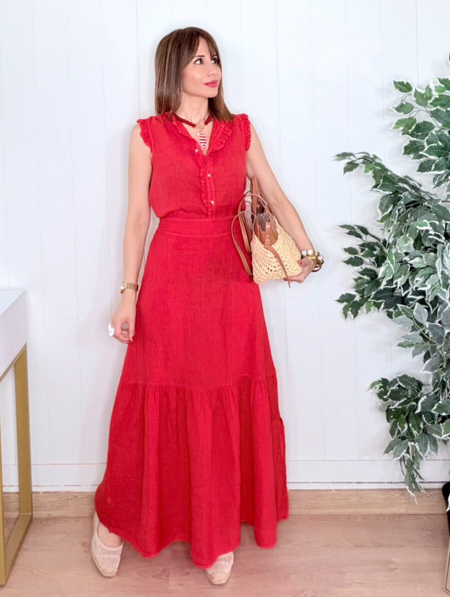 Alternative view of Falda PUROLINO Allo Allo Rojo