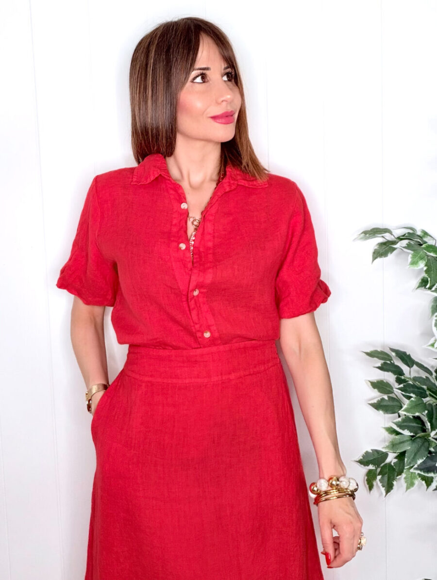 Alternative view of Blusa Globe PUROLINO Allo Rojo