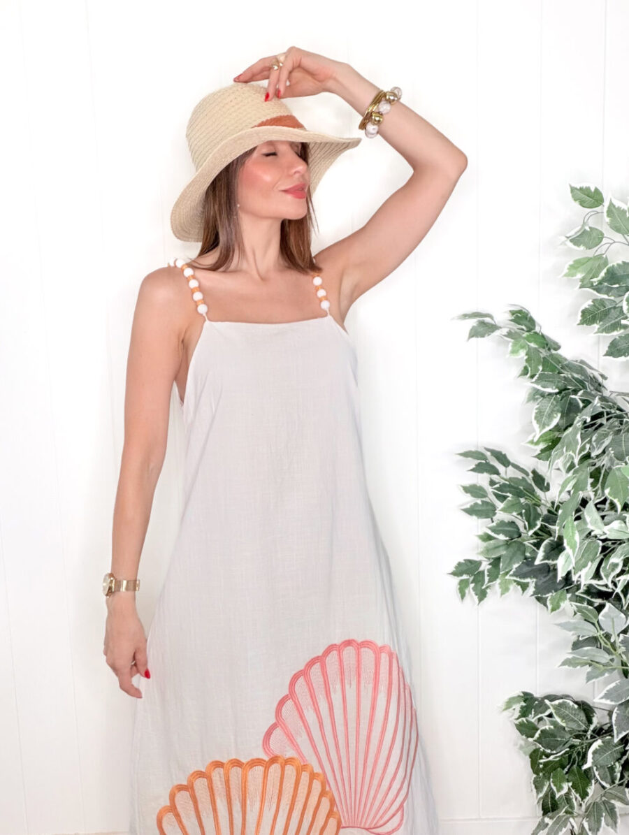 Alternative view of Vestido COSTA RICA Blanco