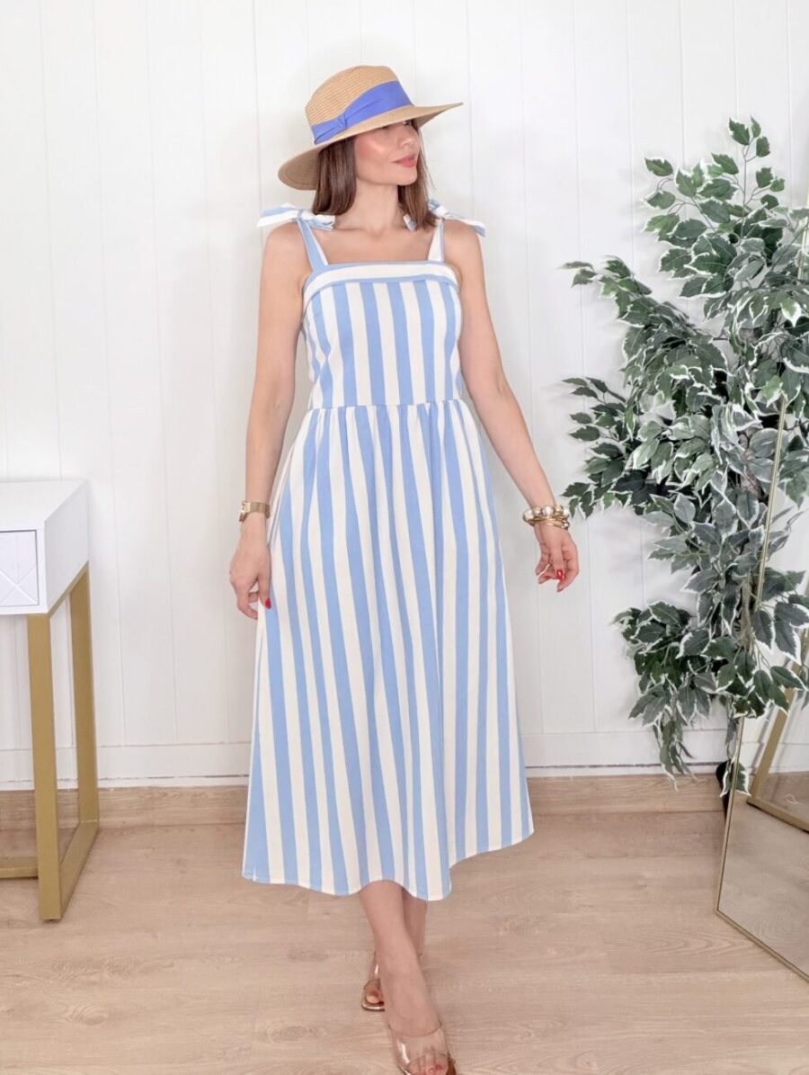 Alternative view of Vestido NURI Allo Azul