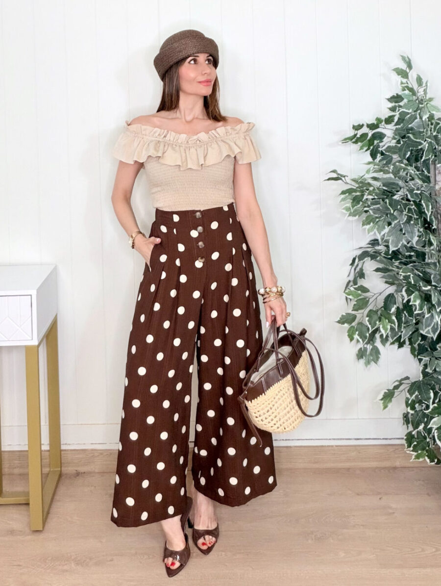 Culotte BOUTON Lunares Choco