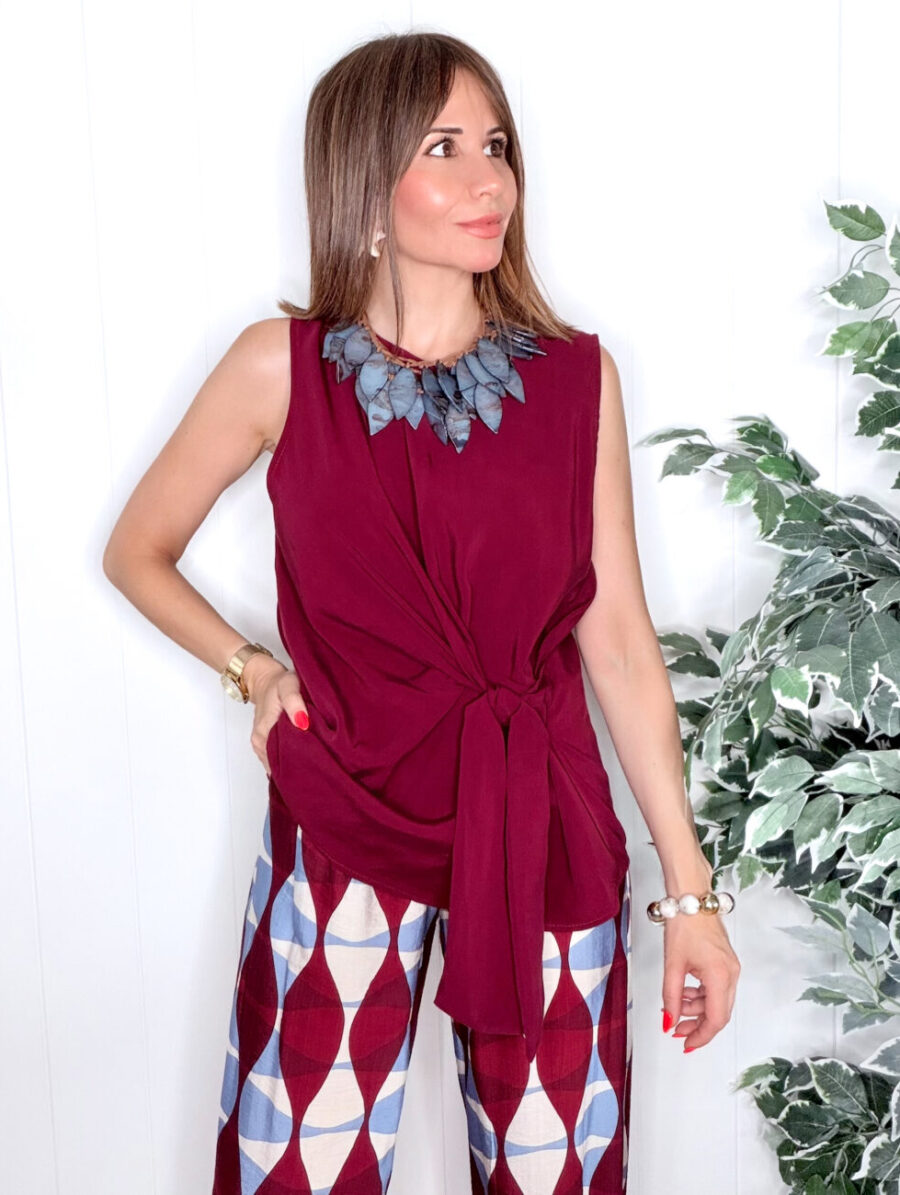 Alternative view of Blusa ATENEA Nudo Burdeos