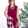 Blusa ATENEA Nudo Burdeos