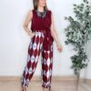Pantalón MINOS Bombacho Azul&Burdeos