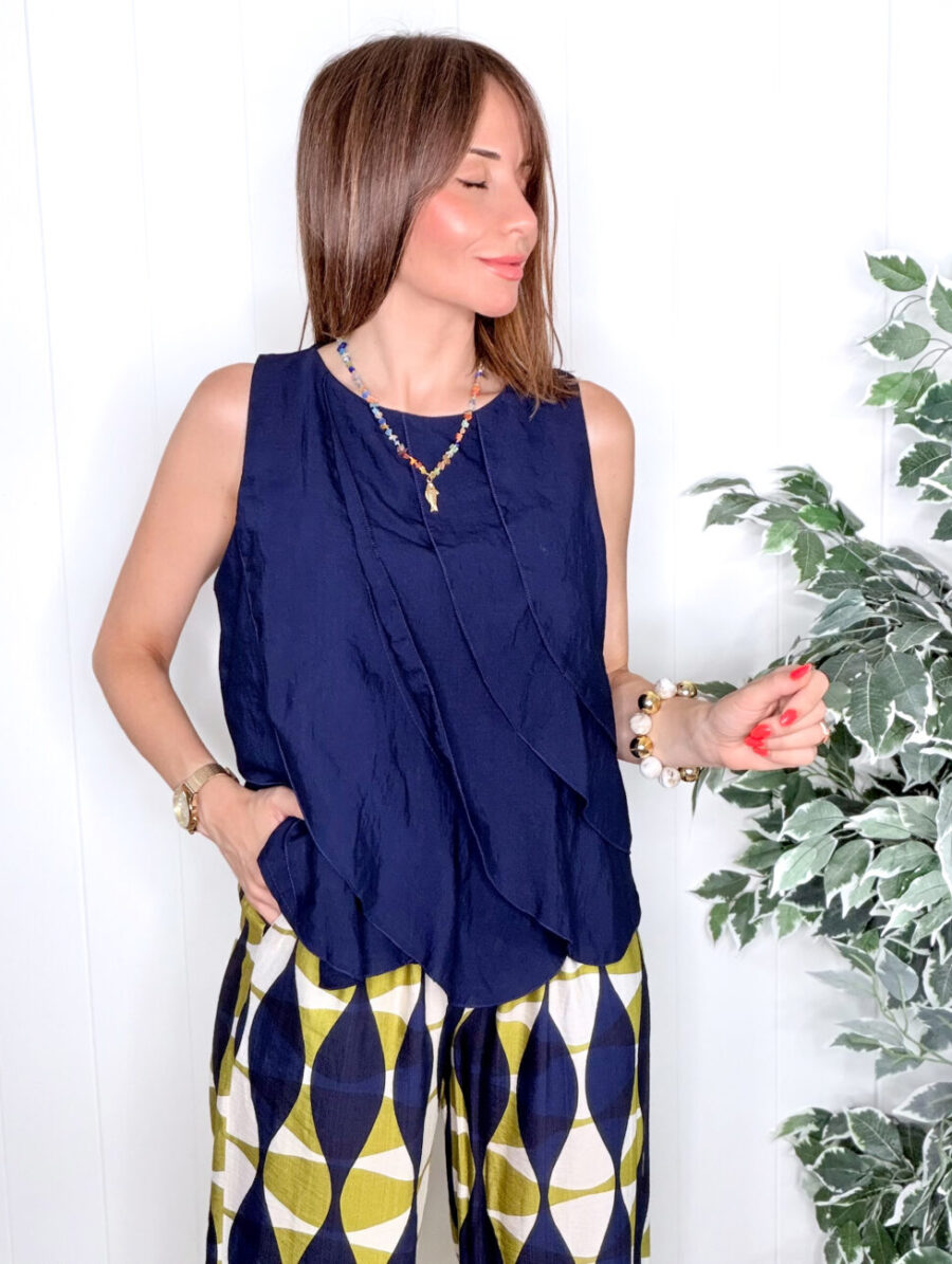Blusa OLIMPIA Azul Marino