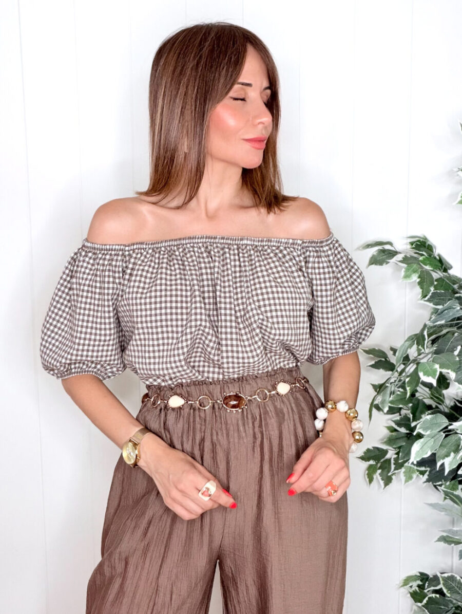 Alternative view of Top HELENA Vichy Moka