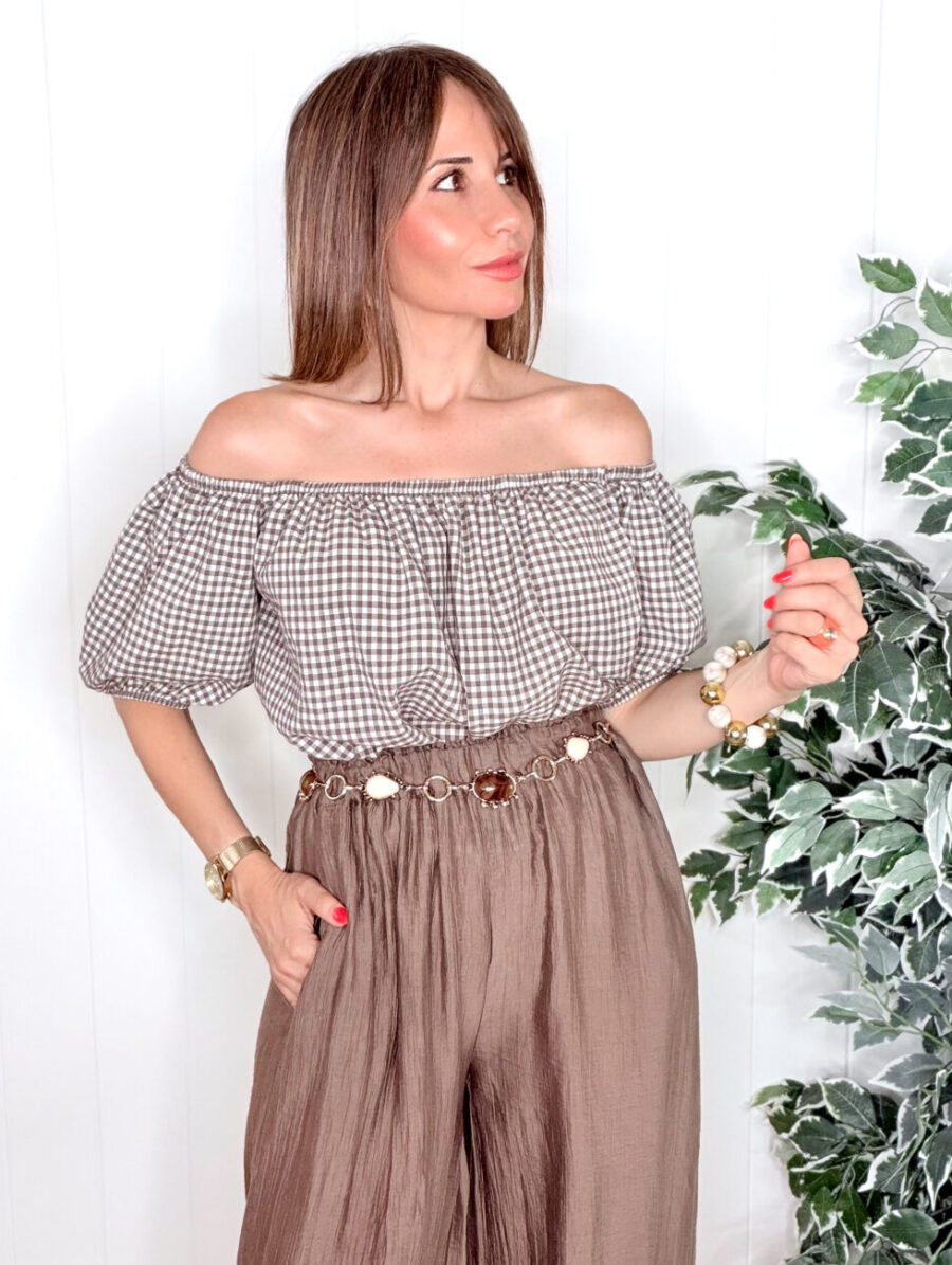 Top HELENA Vichy Moka