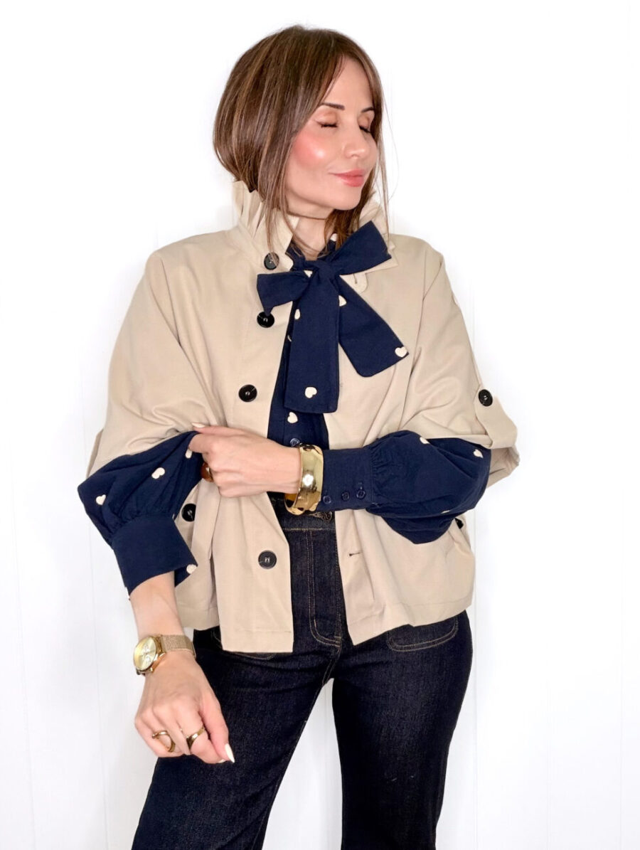 Alternative view of Trench Capa AURORE Beige