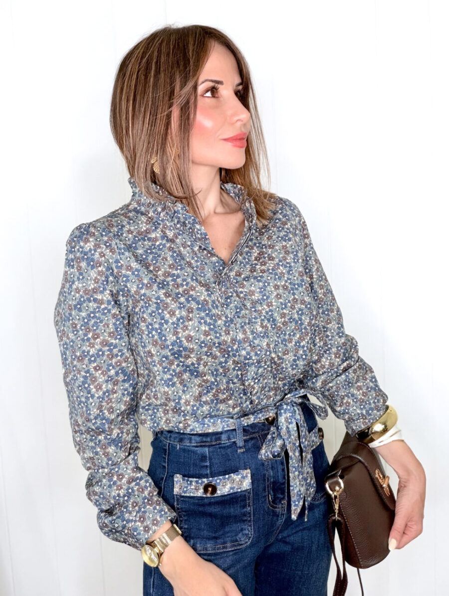Alternative view of Blusa FLORENZA Azul