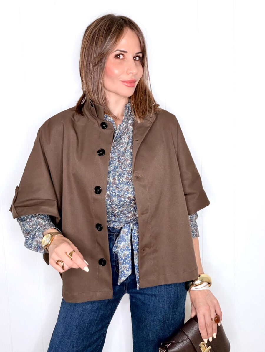 Alternative view of Trench Capa AURORE Choco