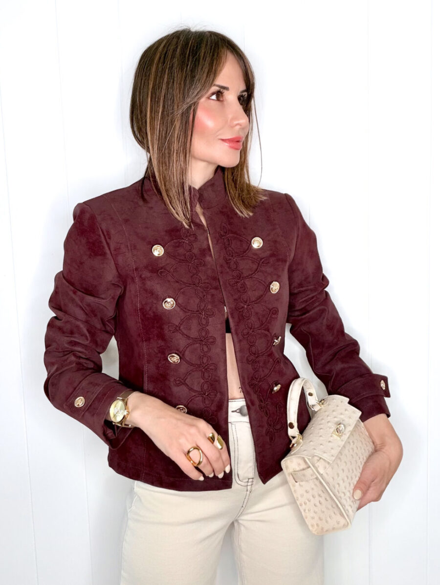 Chaqueta NAPOLEÓN Burdeos