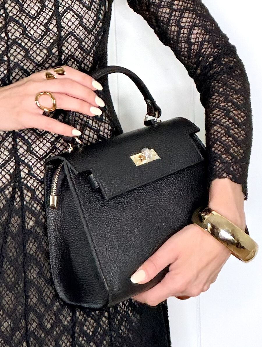 Alternative view of Bolso Piel MARA Negro