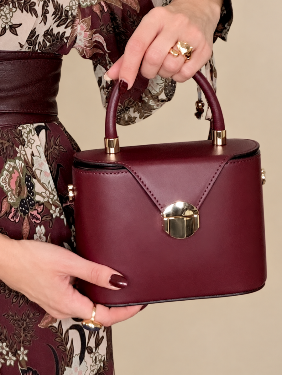 Bolso Piel MARGOT Burdeos