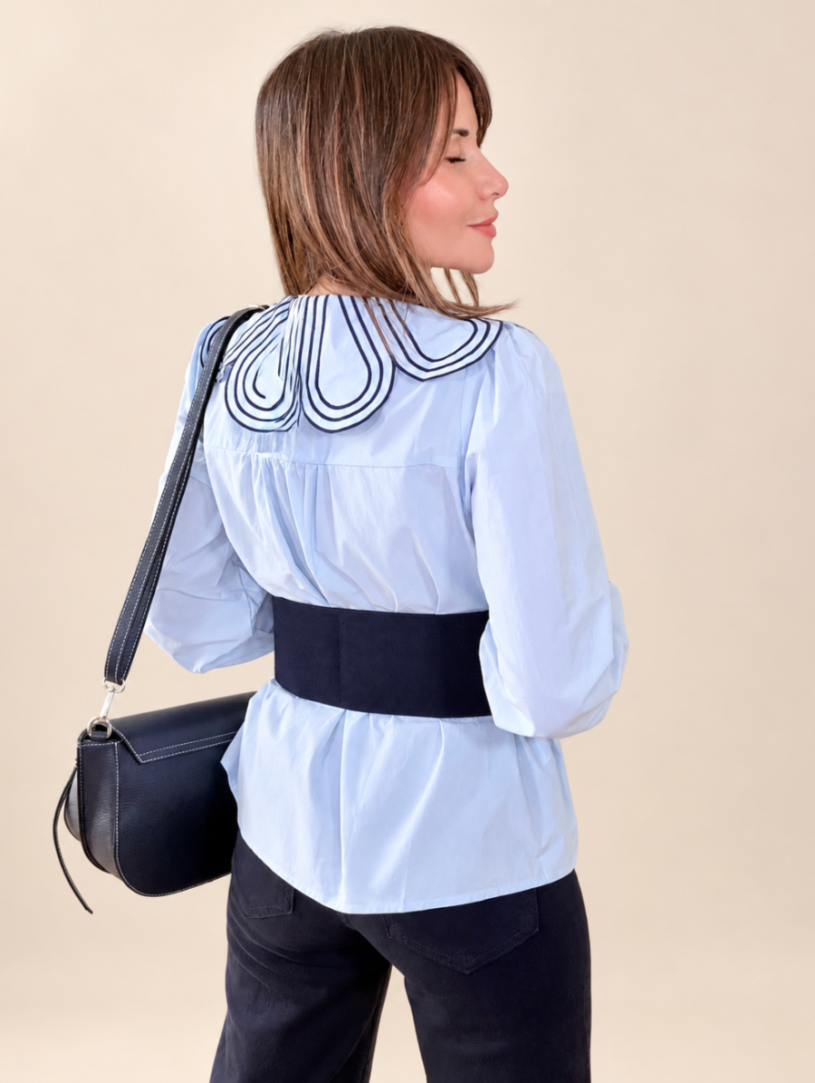 Alternative view of Blusa NORELIA Azul