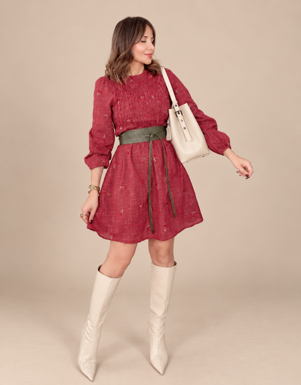 Vestido ALTEA Cereza - Imagen 3