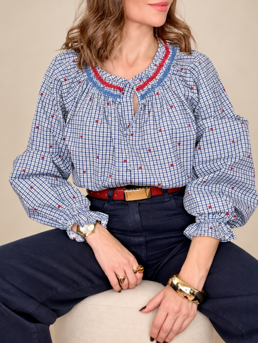 Alternative view of Blusa ZURI Azul