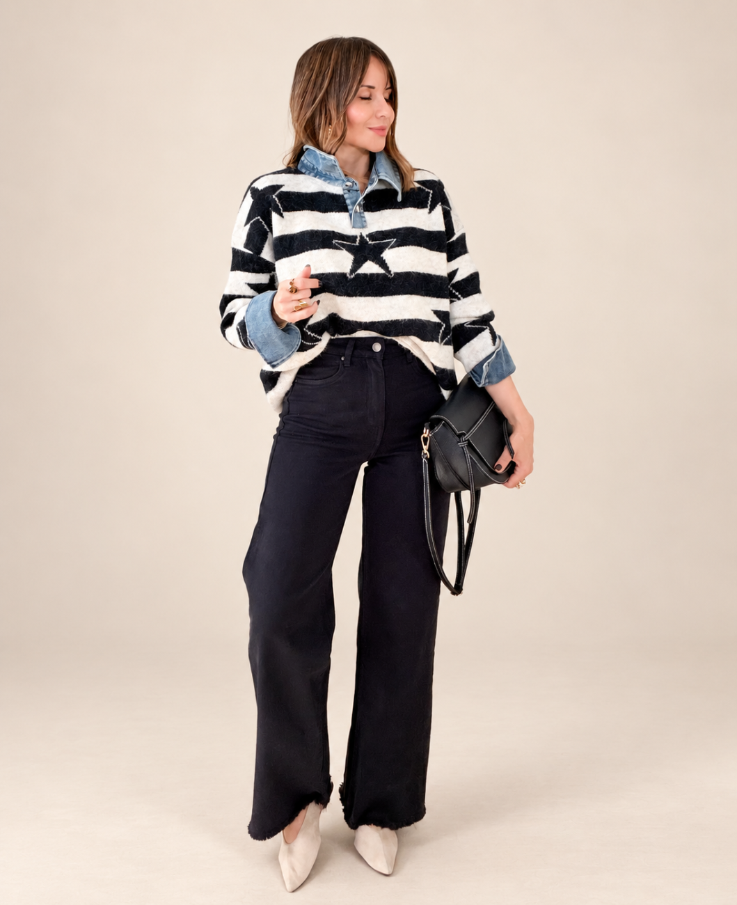 Jeans ADORE Desflecado Azul Marino