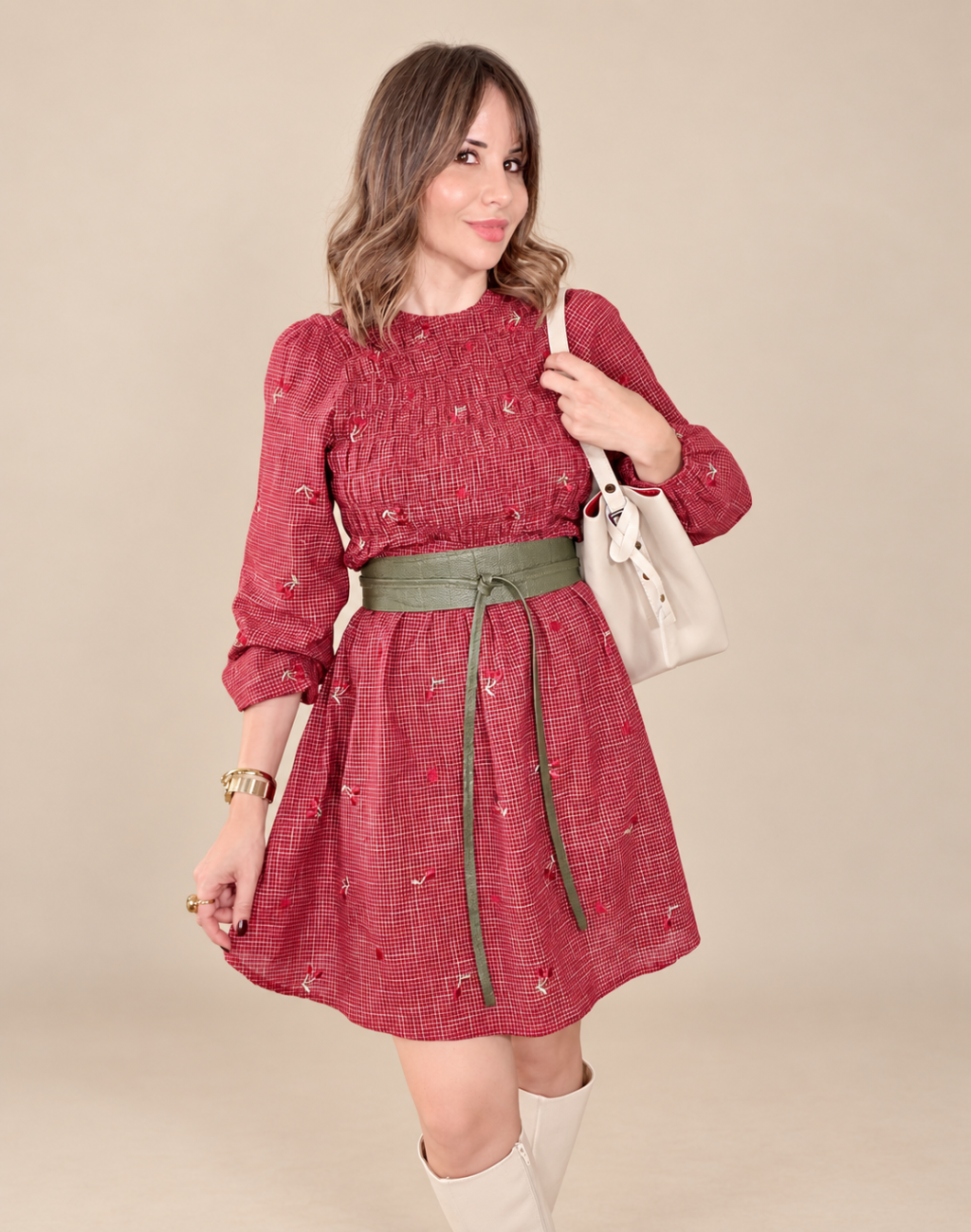 Vestido ALTEA Cereza - Imagen 2