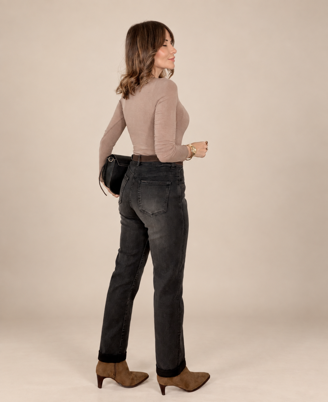 Mom Fit ONET Cinto Negro - Imagen 2