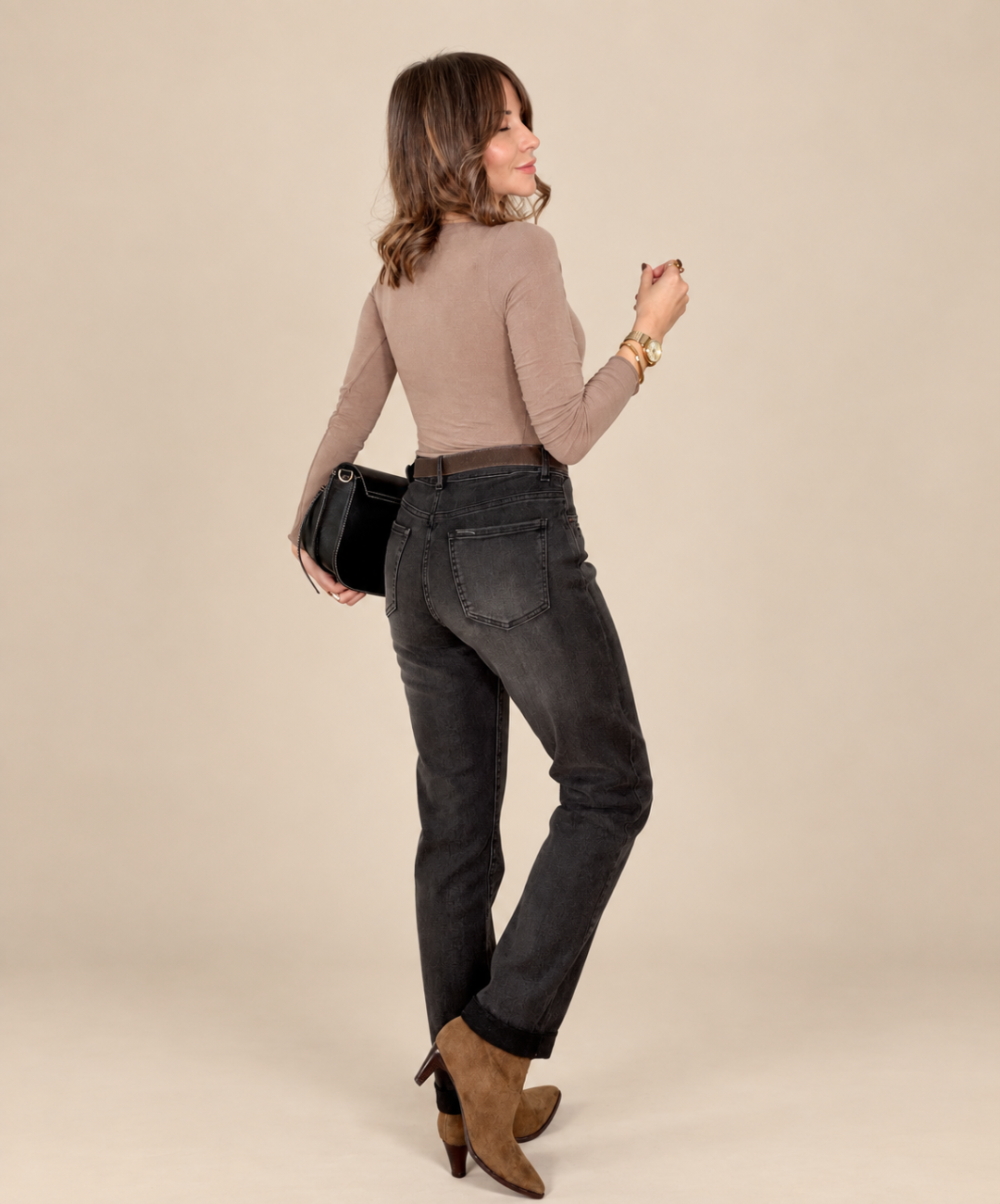 Mom Fit ONET Cinto Negro - Imagen 4