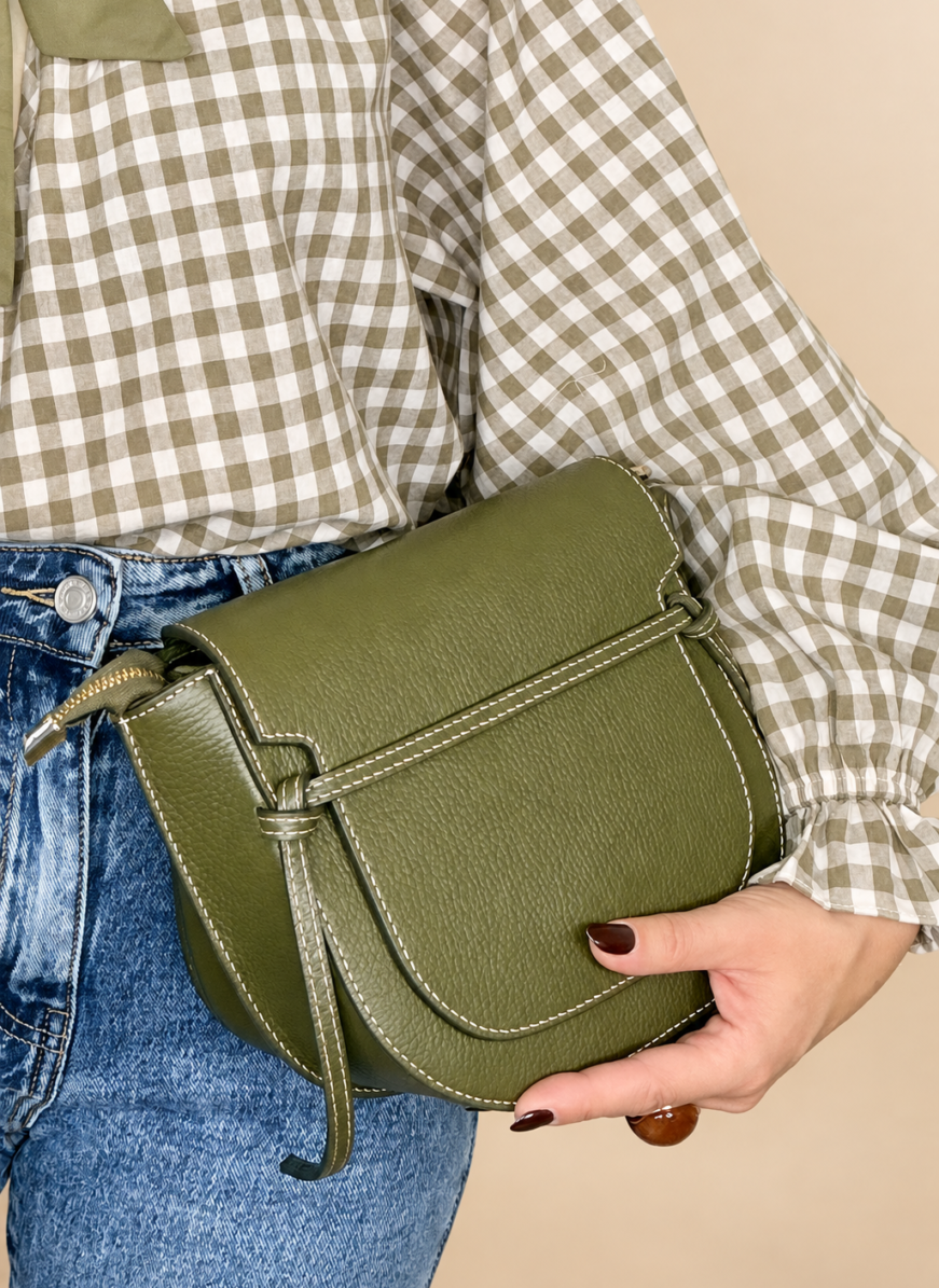 Bolso Piel MENCIA Oliva