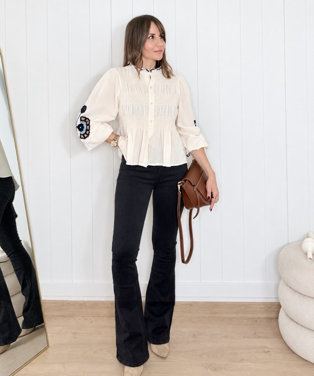 Jeans Flare Azul Marino