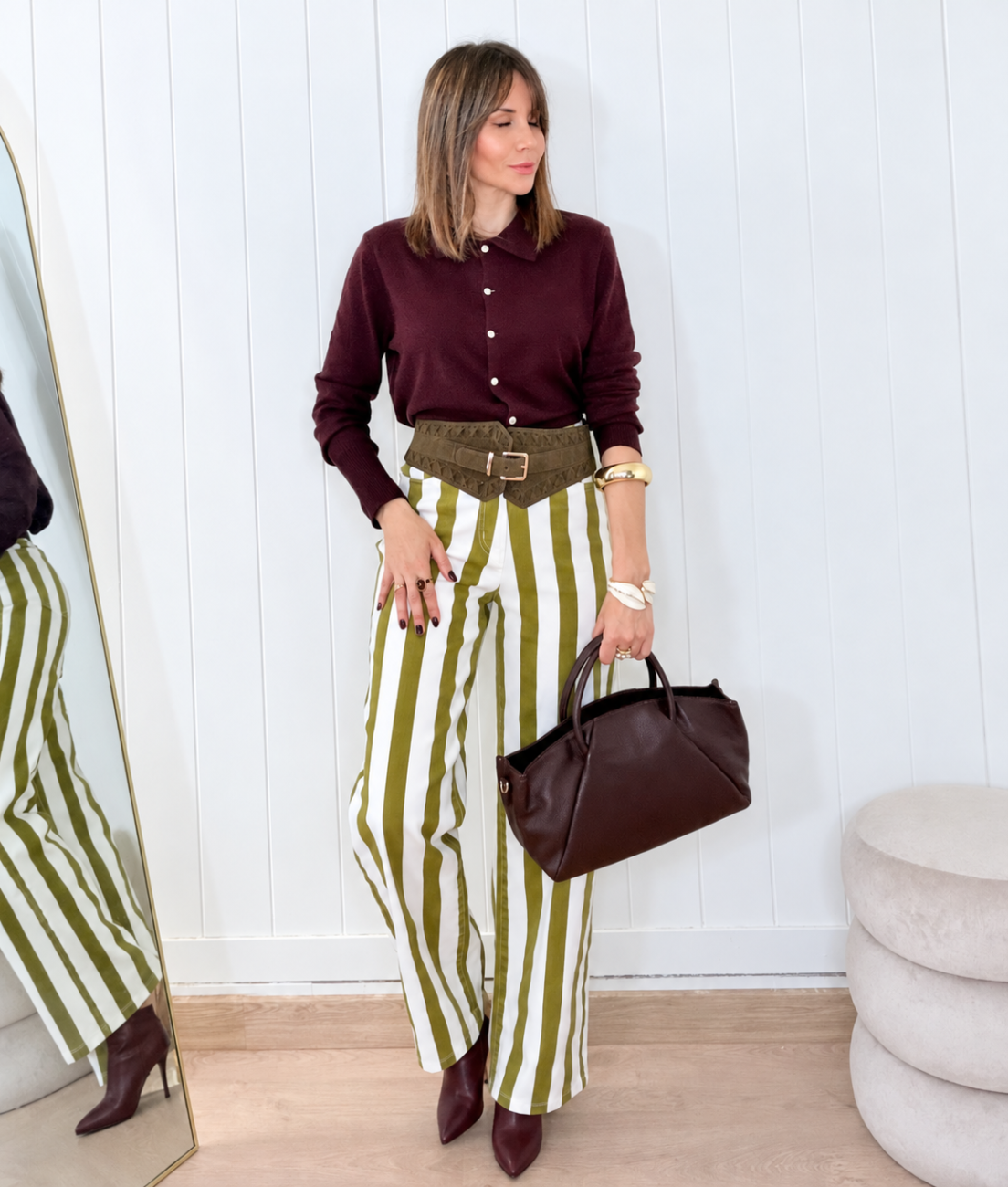 Pantalón SAVIA Rayas Verde