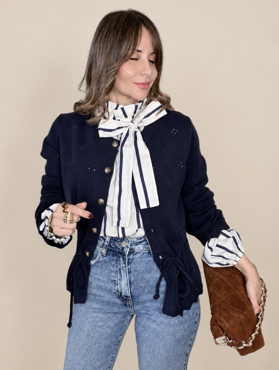 Alternative view of Chaqueta MUSSY Ajustable Azul Marino